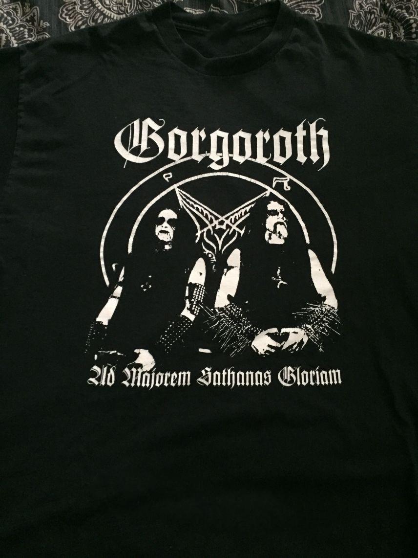 VTG Gorgoroth Band Tour Concert Heavy Cotton Black T Shirt S-5XL JU741 XXXL