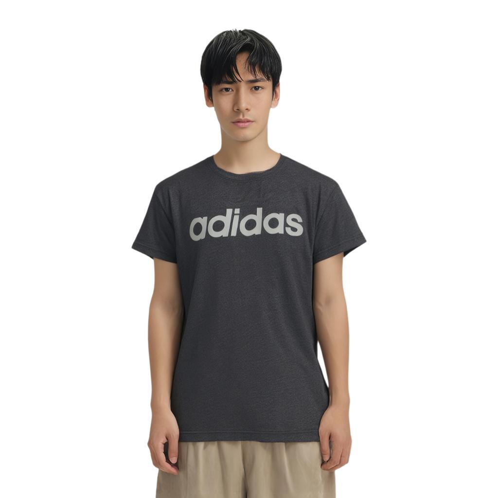 Adidas Neo Lifestyle Casual Series Fashion Simple Round Neck Pullover Short Sleeve T-Shirt Men T-Shirts Gray CV9323