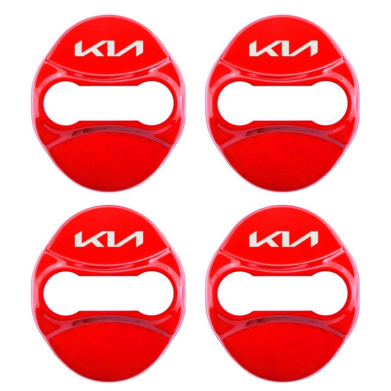 BBEF9 4pcs Car Styling Auto Protect Door Lock Cover Stickers Accessories Case For Kia Rio Sportage Cerato Soul Sorento Picanto