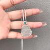 S925 Sterling Silver Maitreya Buddha Pendant Necklace - Laughing Buddha Collarbone Chain, Women's Versatile Chinese Style.