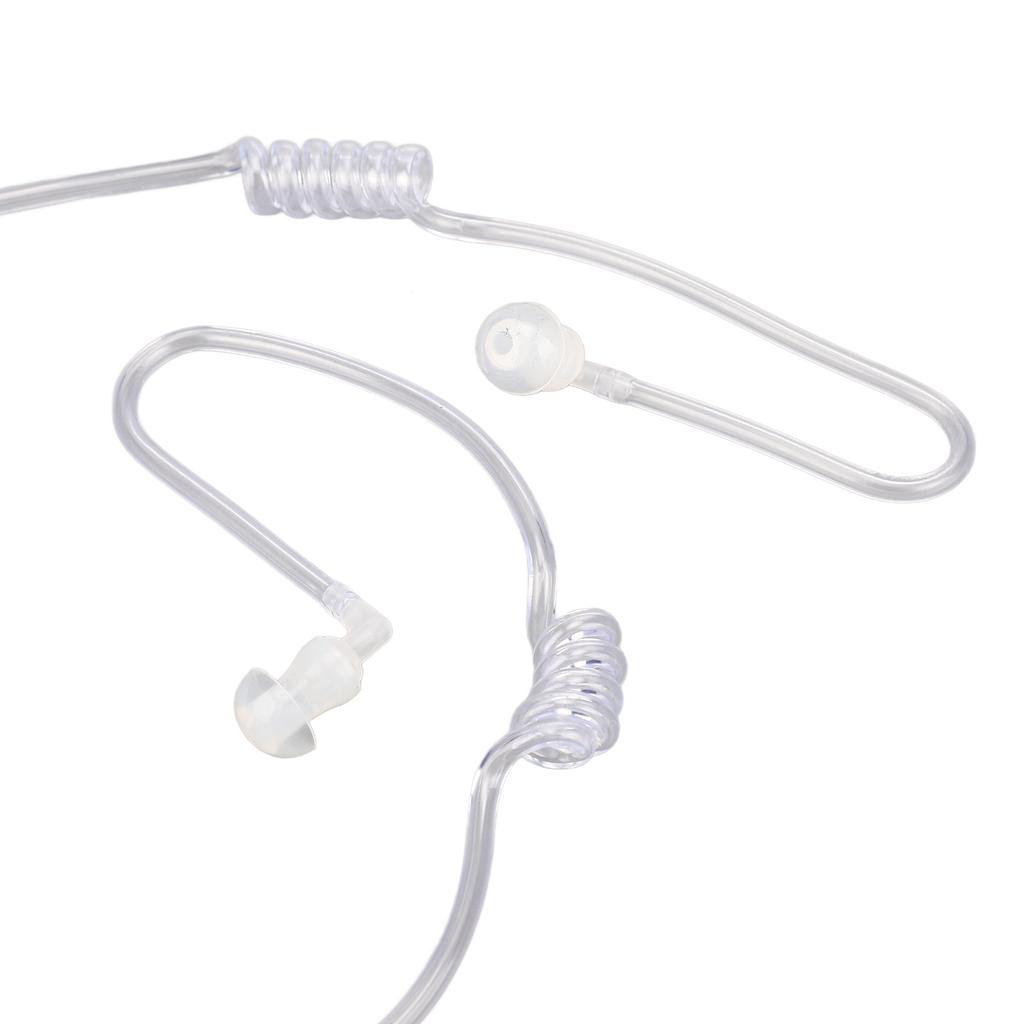 Tube Earbuds Ergonomic Radiation Noise Reduction Portable Binaural 3.5mm Tube Headset for Laptop Tablet