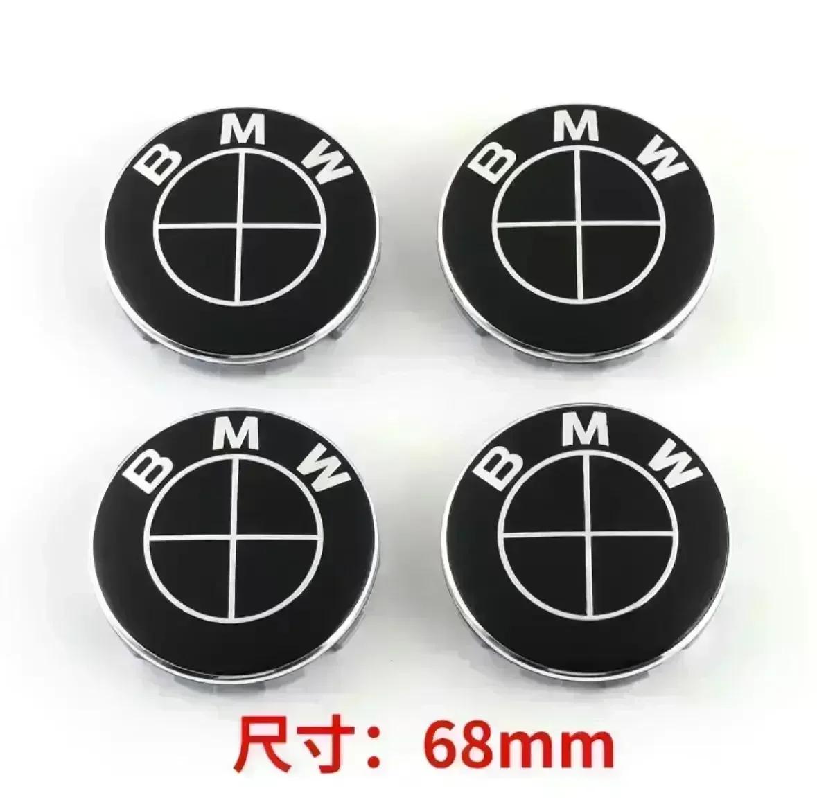 

For BMW Wheel Hub Caps For BMW 3 Series 5 Series E60 E90 F10 F30 E46 E39 X5 E53 E70 E38 Z4 4Pc 56mm 68mm BMW Emblem