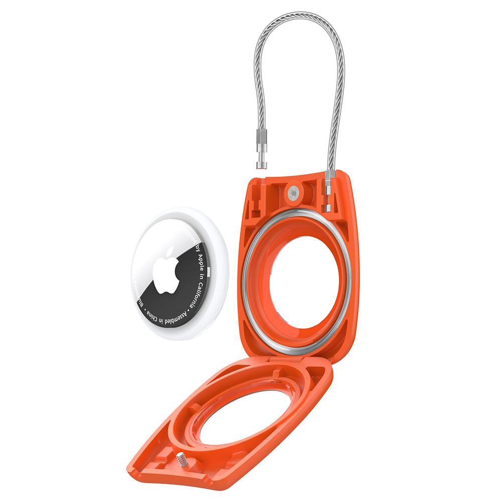 Waterproof Hard PC Protective Case for AirTag Bluetooth-compatible Tracker with Wire Cable