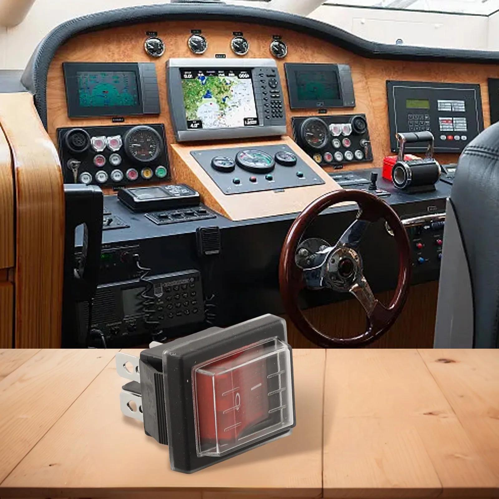 

4-Pin Rocker Switch Red Illuminated Switch Automobile Boat Moisture Protection Thermoplastic Engineering Materials China Mainland