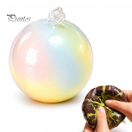 Portable Stress Toy Wax Cracking Ball Squeeze Toy, Crispy Chocolate Relief Slow Rising Fidget with Crackable Texture, Party Favors