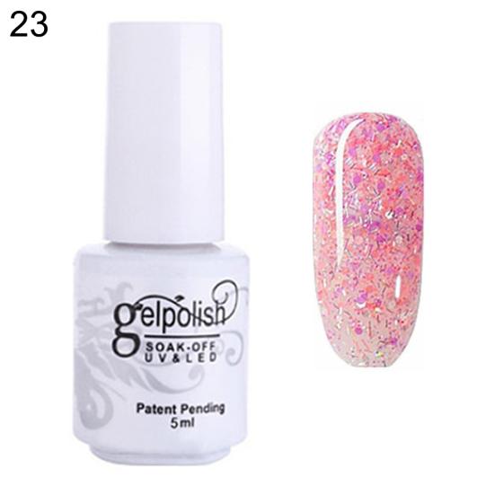 

Гель-лак с блестками для ногтей, 5 мл, полуперманентный стойкий маникюрный лак #23
