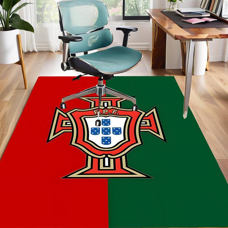 1pc Football Team Design Area Rug - Non-Slip, Soft & Cozy Floor Mat for Living Room, Bedroom, Office - Indoor/Outdoor Decorative Carpet