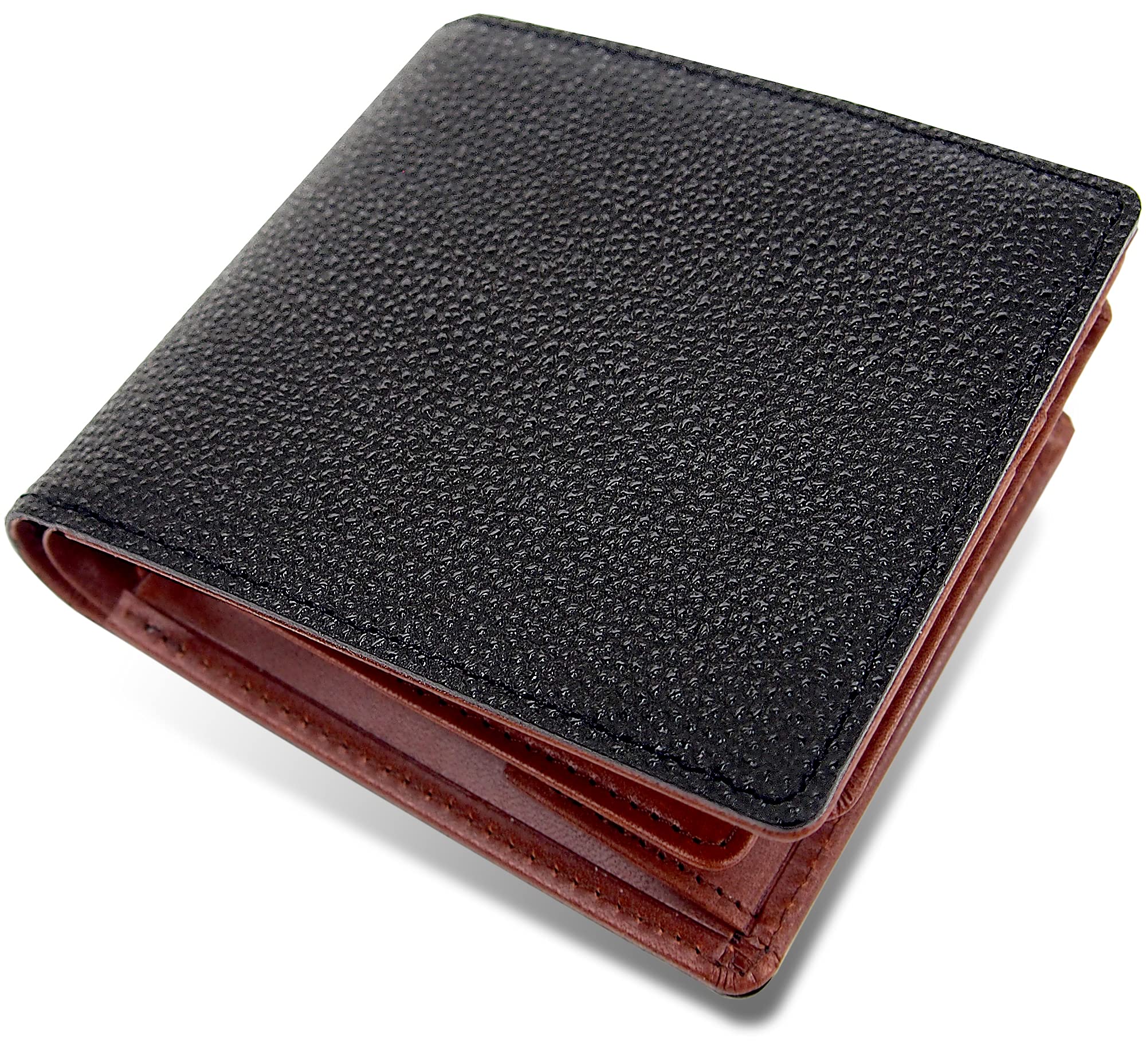 

Kubota Himeji Kurozan Leather x Tochigi Leather Men s Bifold Wallet, Genuine Leather, Made in Japan, Bill Compartment, Coin Purse, Multi-Corporation,