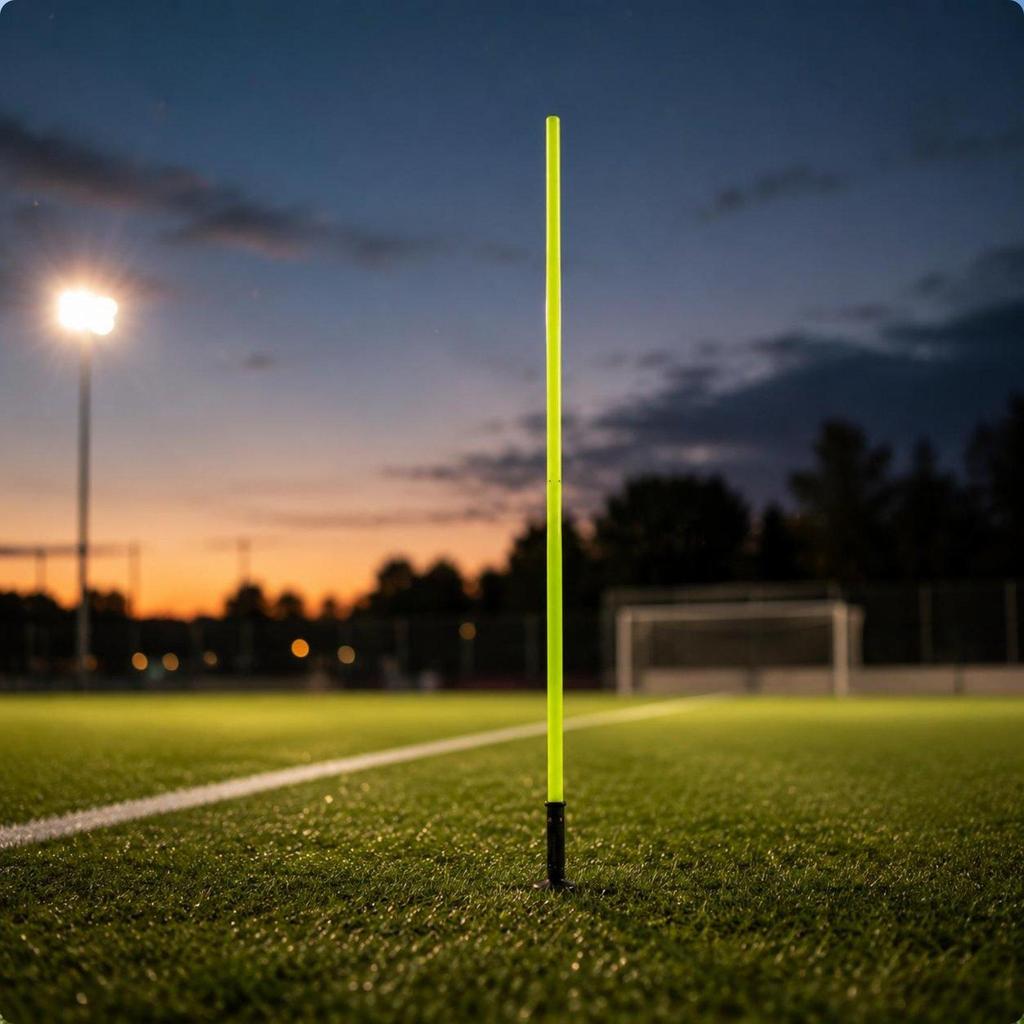 5 Pieces Football Dribbling Pole Easy to Set up Weaving Poles Flexible