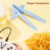 1 Pair Finger Chopsticks Food Grade Reusable Gamers Chopsticks Snack Tong Chip Grabber Tools Food Holder Clip Tweezers Gamer Christmas Gift