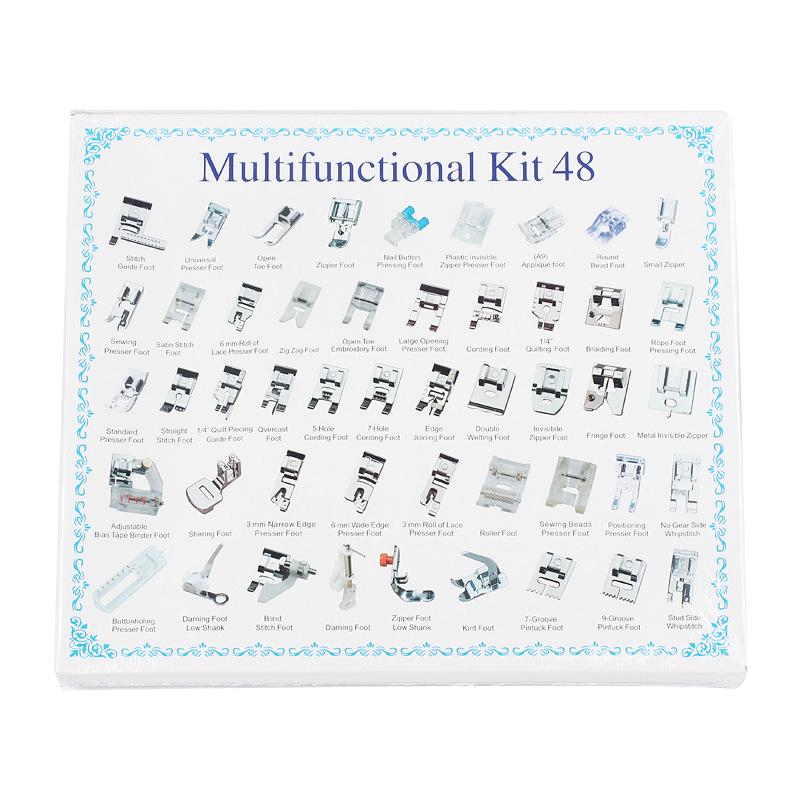 Multifunktionales Nähmaschinen-Nähfuß-Set - 32-teilig, 42-teilig, 48-teilig, 52-teilig, 62-teilig, 72-teilig Deluxe-Optionen verfügbar