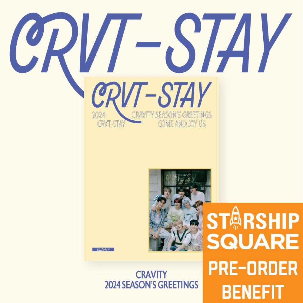

Оформите предзаказ на сезонные поздравления CRAVITY 2024 CRVY-STAY & STARSHIP POB