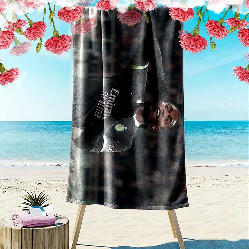 Rafael Leao Print Beach Towel, Large Soft Quick Dry Towel for Beach Camping Swimming