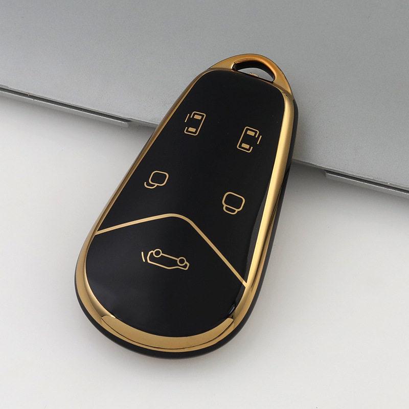 Lantu Dreamer 2022 TPU Soft Rubber Key Case with Gold Edge for Low-Carbon Edition