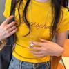 Sweet and cool lava love necklace women's tide niche high-end design sweater chain versatile personality sweater chain men