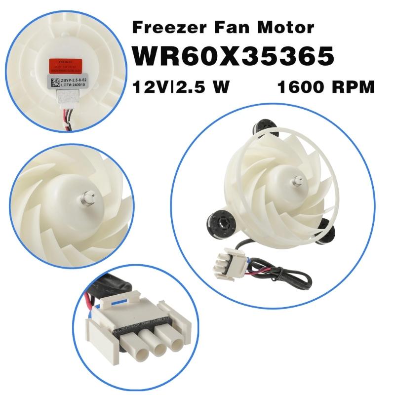 Refrigerator Cooling Fan Motor Plastic Component For ZWF-30-3U DC12V CW ZBYP-2 Refrigerator Evaporator Fan Motor