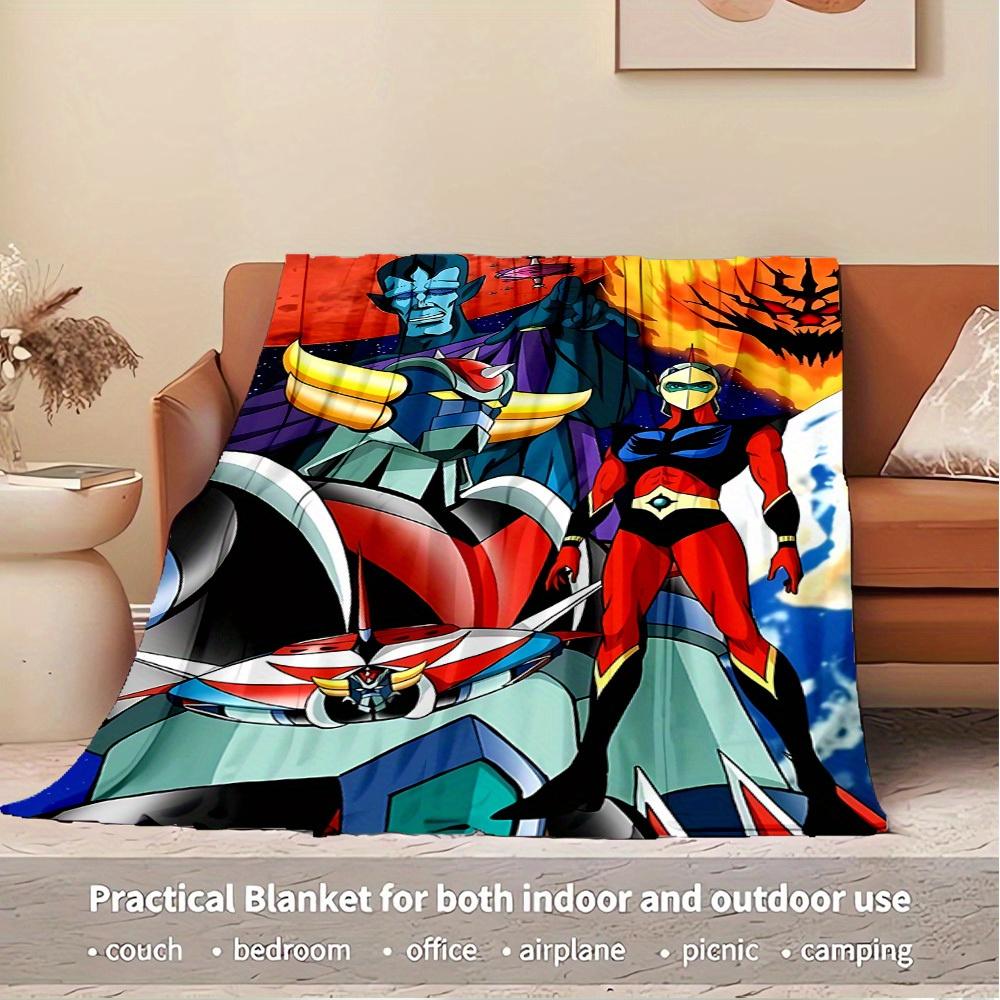 1pc Cosmic Warrior,Galactic Guardian,Celestial Defender Print Flannel Blanket Suitable for All Seasons, Perfect for Home, Travel, or Camping  34