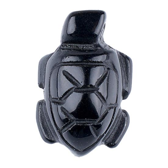 Micro Landscape Turtle Ornament Hand-Carved Natural Stone Figurines Symbolizing Longevity Good Luck Statue for Fish Tank