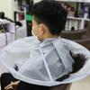 Hair Cutting Cape Waterproof Nylon Umbrella Type Adjust Size Barber Hair Catcher Cape for Kids Adults Grey