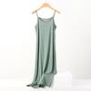 Plus Size Loose Fit Modal Camisole Pajamas Dress Comfortable Anti Exposure for 200 Lbs