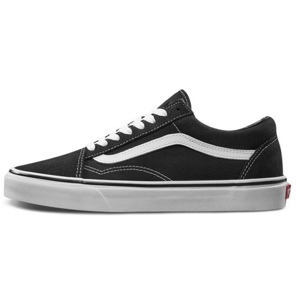 Vans Old Skool Graffiti Bear Slip Resistant Abrasion Resistant Low Top Skateboard Shoes Unisex Black White VN000D3HY28(Team285-)