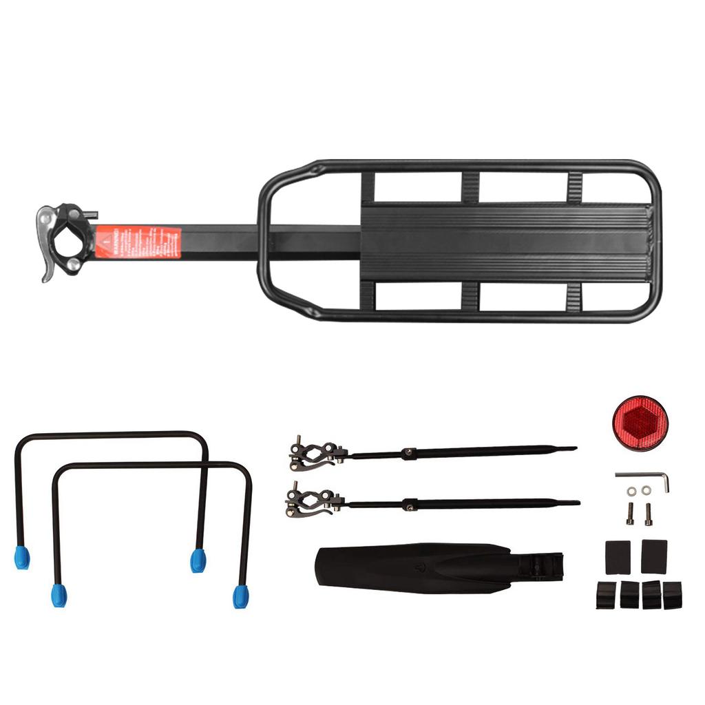 Aluminum Alloy Bicycles Luggage Carrier Cargo Rear Rack 50kg Cycling Seatpost Bag Holder Stand for 20-29 Inch Bike