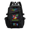Geometry Dash bedruckter Nylon-Rucksack für Damen und Herren, Rucksack mit großem Fassungsvermögen für Reisen, Modischer Computer-Rucksack, Schultasche für Jungen und Mädchen