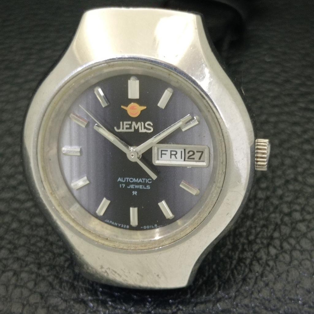 VINTAGE JEMIS AUTOMATIC JAPAN WOMENS ORIGINAL DIAL WATCH a700359-5 R202-a700359