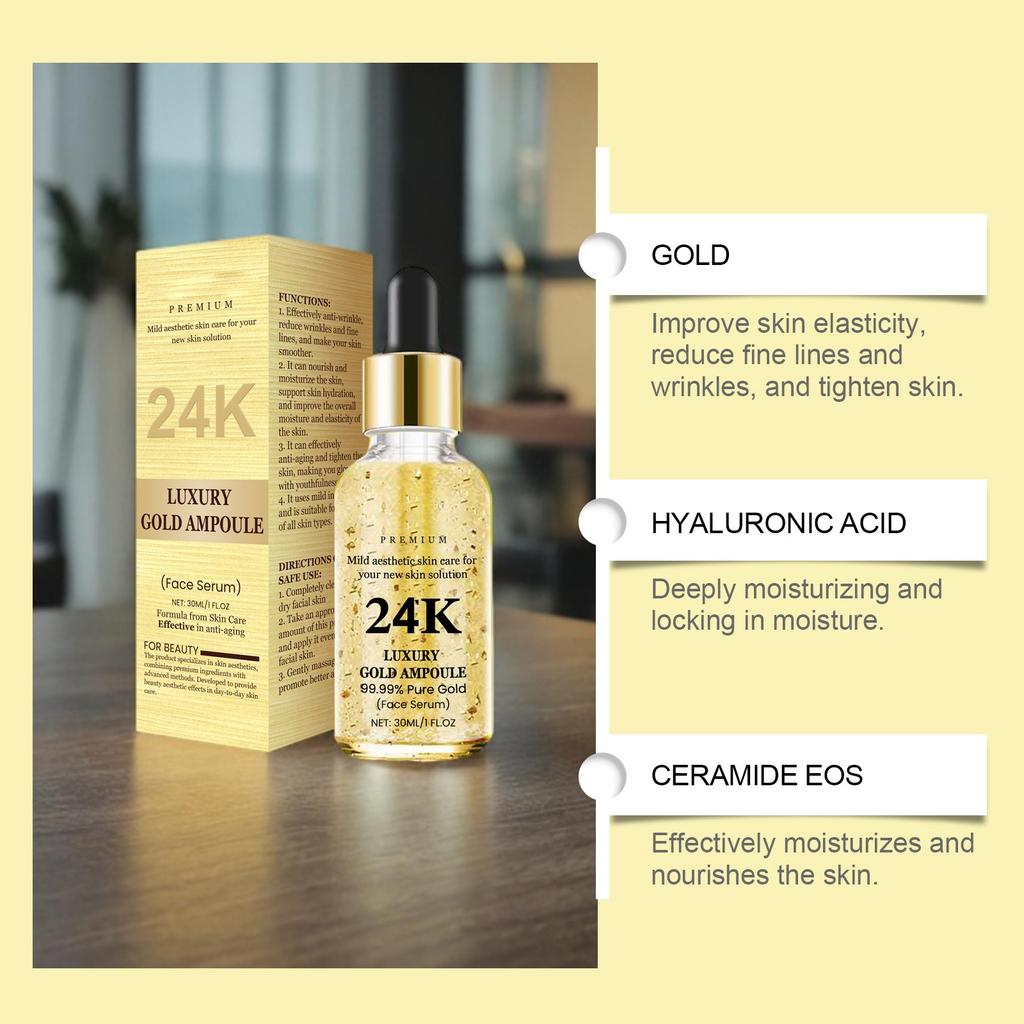 30ml Facial Moisturizing Serum, Firm And Lift Facial Skin, Fade Fine Lines, Soften Cutin, Moisturize And Beautify Skin 30ml