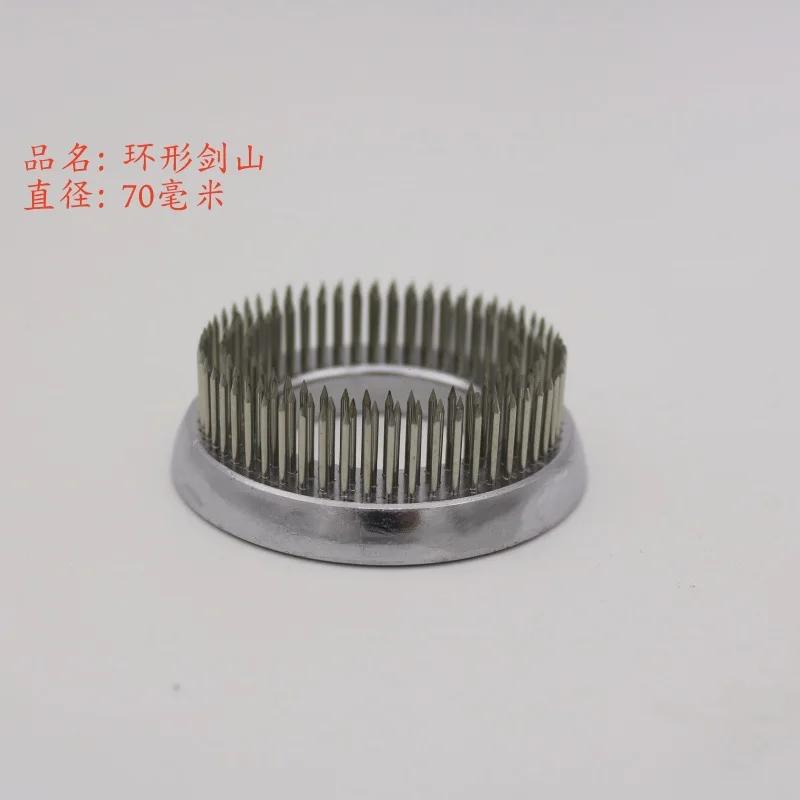 70/120/150/200mm  Stainless Copper Round Kenzan Ring  Japanese Flower Arrangement Base Ikebana Florist Tool
