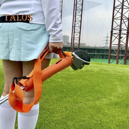 Torba na kije golfowe, lekka, dla mężczyzn, kobiet i dzieci, z wyściełanymi paskami na ramiona i kieszeniami bocznymi, do podróży, na strzelnicę, niedzielna torba golfowa