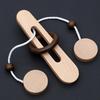 3D Wooden Interlocking Ring Puzzle IQ Challenge Brain Toy High Quality Solid Wood Perfect Classroom Prize for Elementary School Students