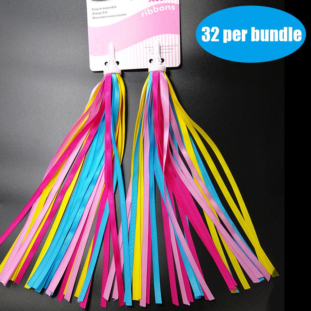 2 Stück 25 cm Kinder Kinder Roller Laufrad Dekoband Fahrradlenker Bunte Quasten Streamer