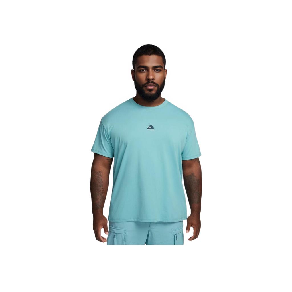 Nike ACG Series Solid Soft Loose Short Sleeve T-Shirt Men Tops Denim Green Turquoise DQ1815-464
