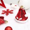 80PCS/SET New Christmas Decorations Tree Top Star Christmas Ball Painted Gift Box Set Tree Decorations Christmas Ornaments