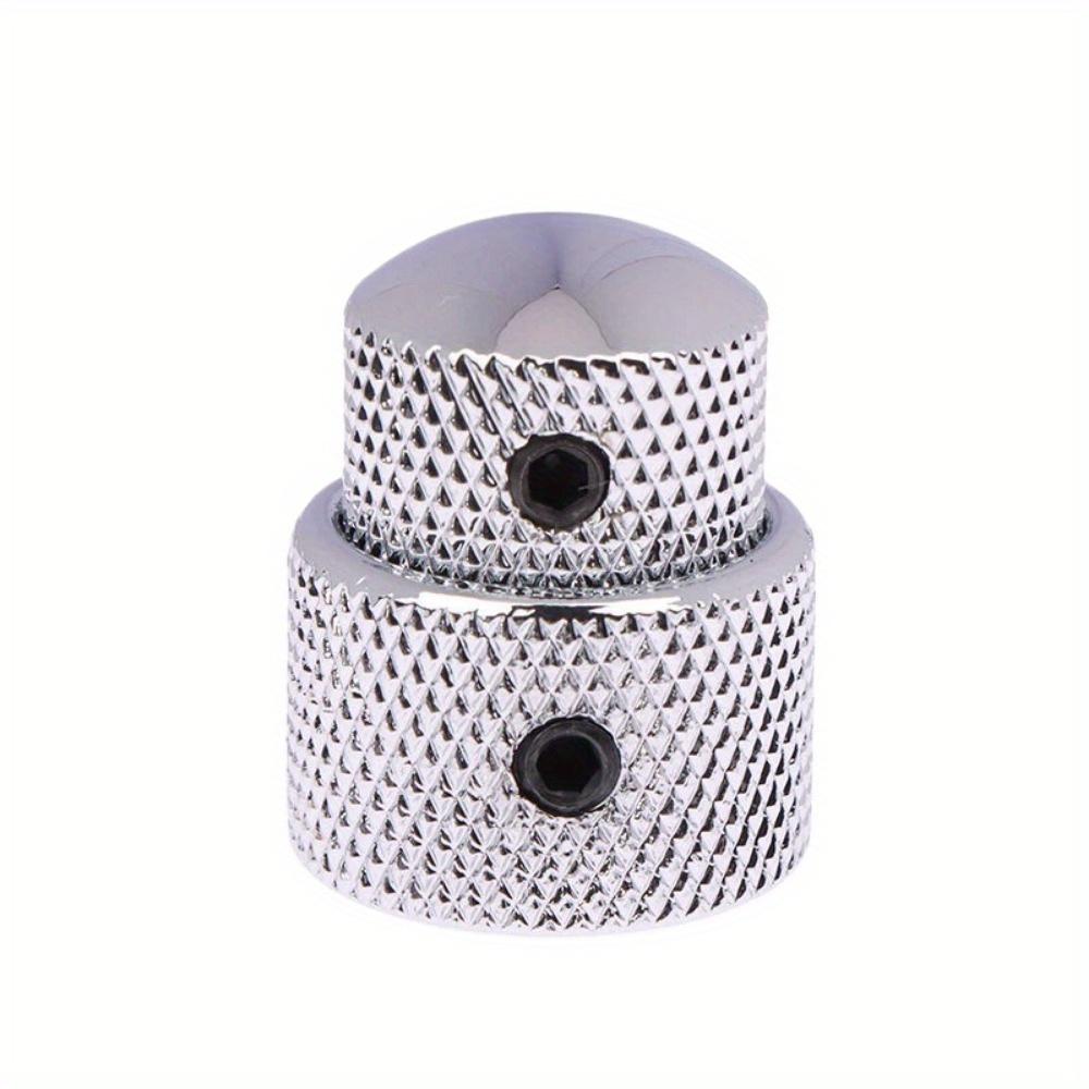 1PC 2 In 1 Dual Concentric Tone Volume Blend Control Knobs Domed Metal Volume Speed Control Knobs For Electric Guitar Bass