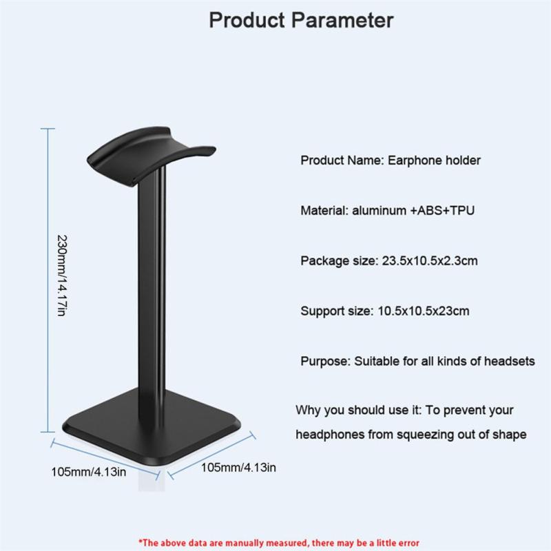 Universal Headphone Stand Holder Game Headset Display Rack Hanger Over Ear Pc Headsets Support