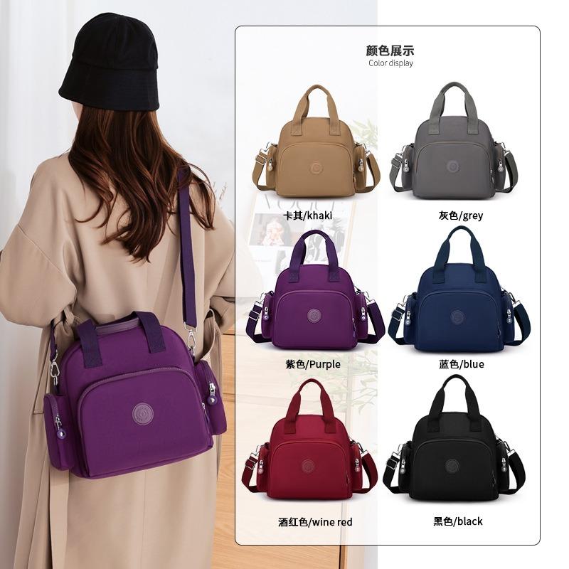 Spring New Hot-selling Women's Shoulder Bag Nylon Fashion Multi-functional Women's Double Shoulder Handbag