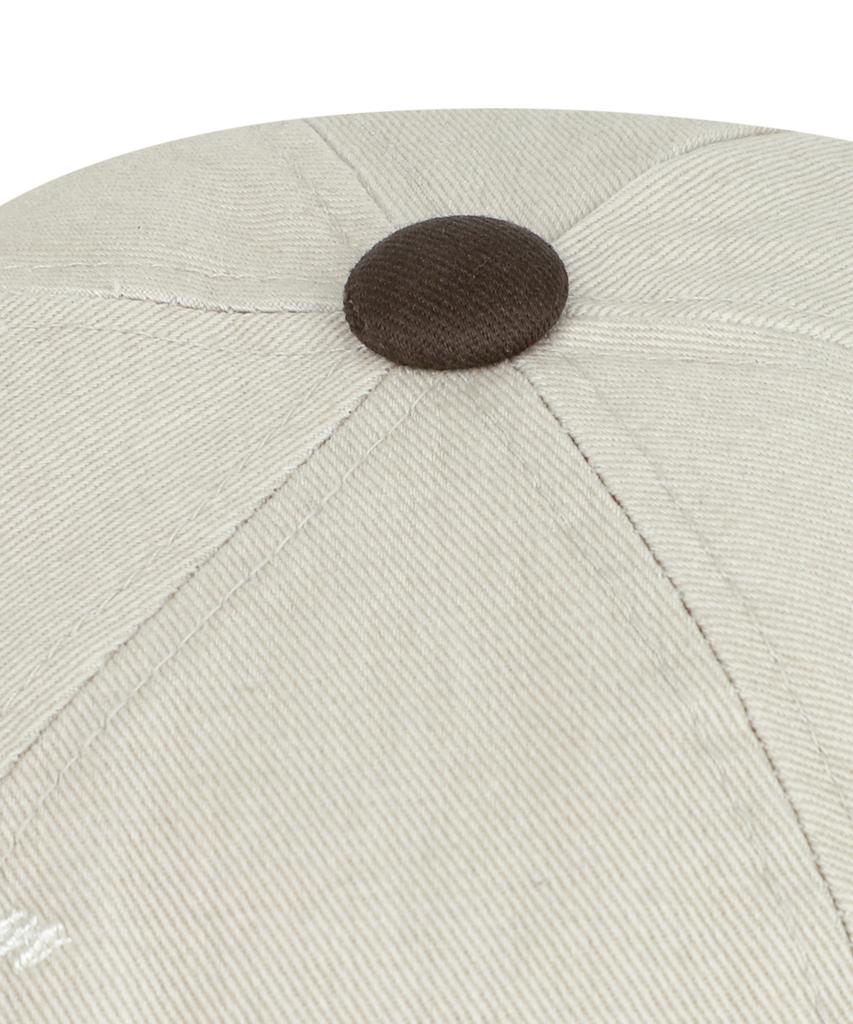 BROWNBREATH Coloration Flat Visor Cap - Ivory
