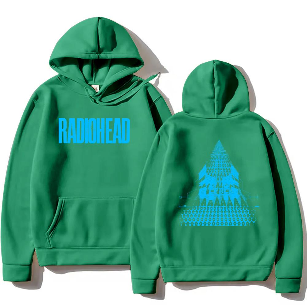 Radiohead Tour Harajuku Aesthetic Hoodies Radiohead Vintage Graphic Pullovers Men's Women Clothing Hip Hop Rock Band Sweatshirts