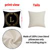 Valentine's Day Black Gold LOVE Letter Pillow Cover Home Decor Sofa Cushion Linen Printed Cushion