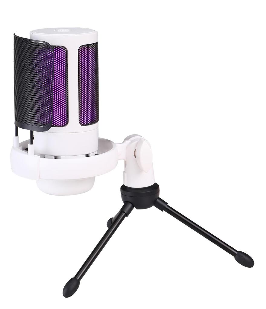 RGB USB Condenser Microphone Set for Gaming, Streaming, Singing & Recording with Noise Reduction.