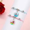 1Pc Stitch Blue Cartoon Braided Cord Stretch Bracelet, Stitch Wristband