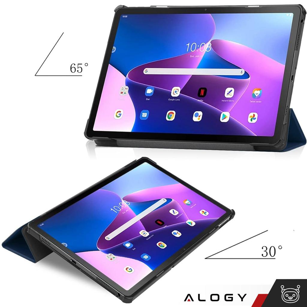 Etui Na Tablet Lenovo Tab M10 Fhd Plus 10.6 3 Gen 3Rd 3Gen 2023 Tb-125Fu / Tb-128Fu Case Book Cover Granatowe