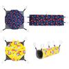 Colorful Print Ferret Hammock Hanging Tunnel Set for Small Animal Cage Bird Squirrel Chinchillas Nest Pets Supplies