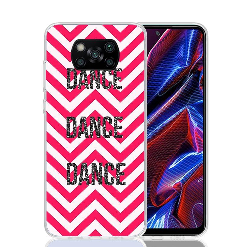 I Love Dance Phone Case For Xiaomi Poco X7 X6 X5 Pro F7 Ultra Redmi 15C 15 13 13C 12 12C 10 10A 10C 9 9A 9C 9T Cover Poco X7 X6