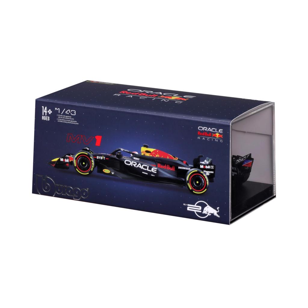 BBURAGO Scale Oracle Red Bull Racing Honda RB20 Verstappen 2024 Navy 1/43 M. (with Driver) BR-18-38098MV