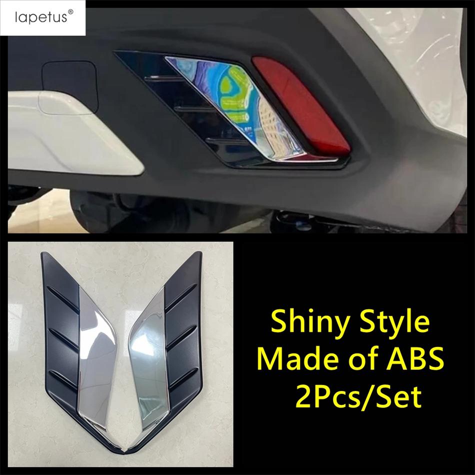 Rear Bumper Fog Light Lamp Eyebrow Frame Decoration Cover Trim For Toyota Corolla Cross XG10 - 2025 ABS Chrome Accessories