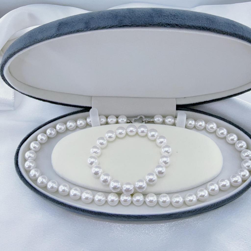 High-Gloss Australian White Shell Pearl Necklace with Exquisite Universal Clasp
