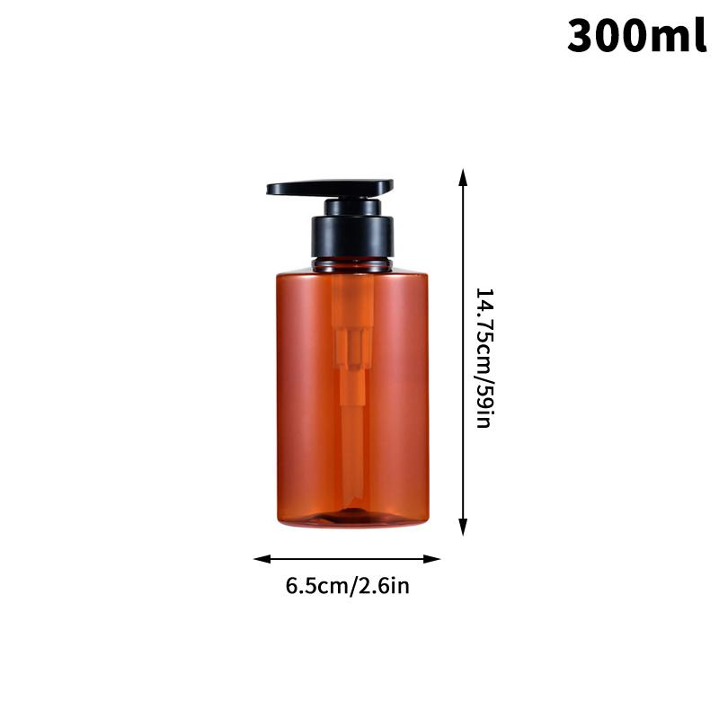

300/500 мл дозатор для мыла для рук пустые бутылки с насосом дозатор дозатор лосьона жидкие портативные дорожные контейнеры банные принадлежности 300ml коричневый